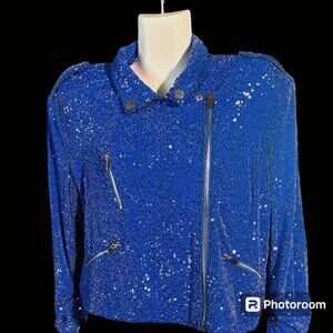 Generation Love Whitney Blue Sequins Jacket
